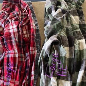 Red and green flannel